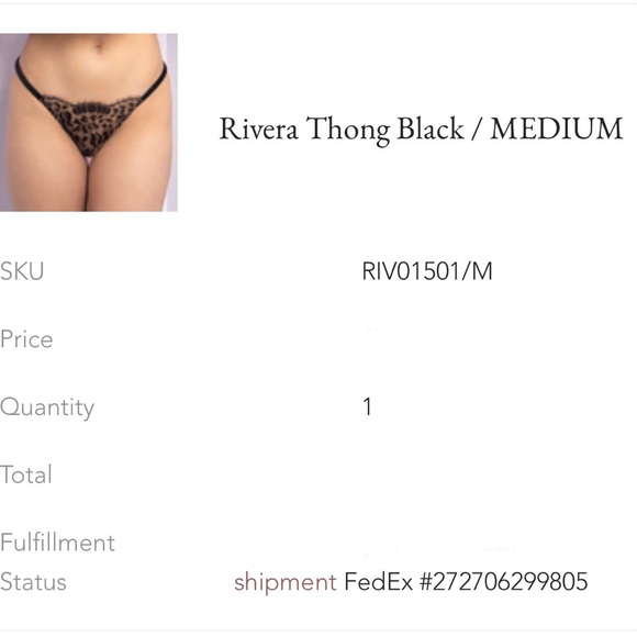 🔥NWT COCO DE MER Rivera Thong in Medium - Picture 2 of 7